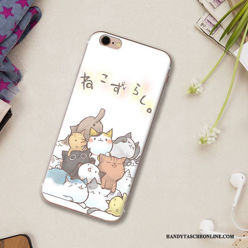 Hülle iPhone 5/5s Silikon Handyhüllen Nette, Case iPhone 5/5s Karikatur Anti-sturz Lila