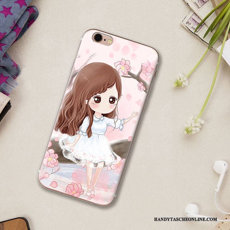 Hülle iPhone 5/5s Silikon Handyhüllen Nette, Case iPhone 5/5s Karikatur Anti-sturz Lila