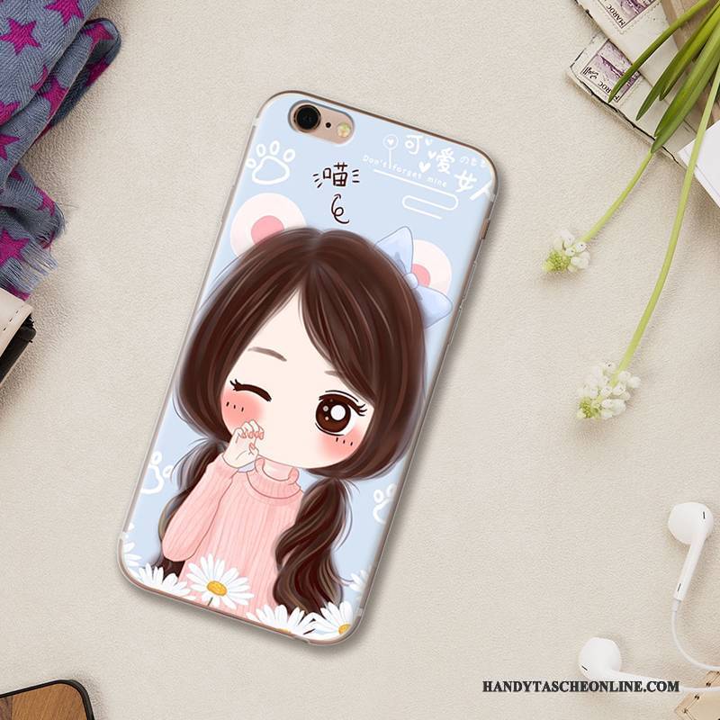 Hülle iPhone 5/5s Silikon Handyhüllen Nette, Case iPhone 5/5s Karikatur Anti-sturz Lila