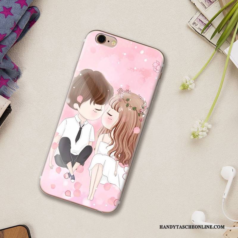 Hülle iPhone 5/5s Silikon Handyhüllen Nette, Case iPhone 5/5s Karikatur Anti-sturz Lila