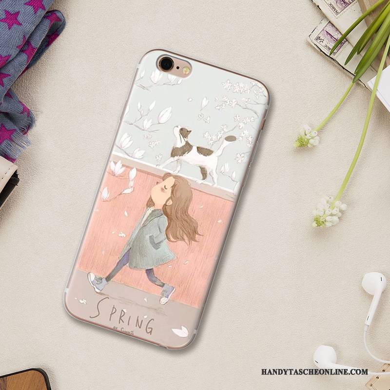 Hülle iPhone 5/5s Silikon Handyhüllen Nette, Case iPhone 5/5s Karikatur Anti-sturz Lila