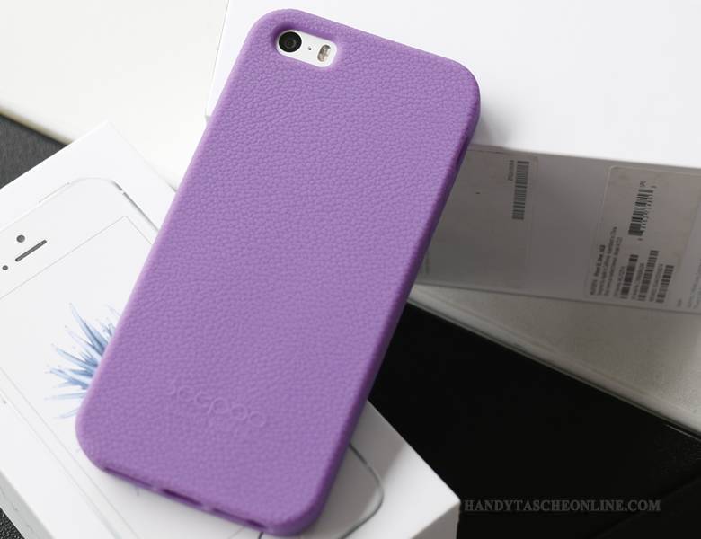 Hülle iPhone 5/5s Silikon Handyhüllen Rosa, Case iPhone 5/5s Schutz Stoff