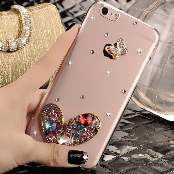 Hülle iPhone 5/5s Strass Rosa Handyhüllen, Case iPhone 5/5s Schutz