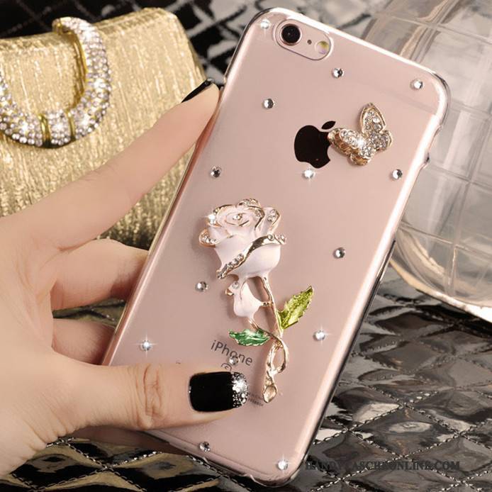 Hülle iPhone 5/5s Strass Rosa Handyhüllen, Case iPhone 5/5s Schutz