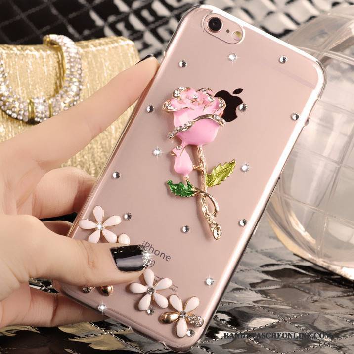 Hülle iPhone 5/5s Strass Rosa Handyhüllen, Case iPhone 5/5s Schutz