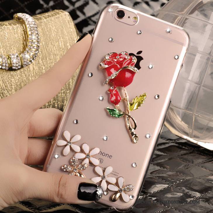 Hülle iPhone 5/5s Strass Rosa Handyhüllen, Case iPhone 5/5s Schutz