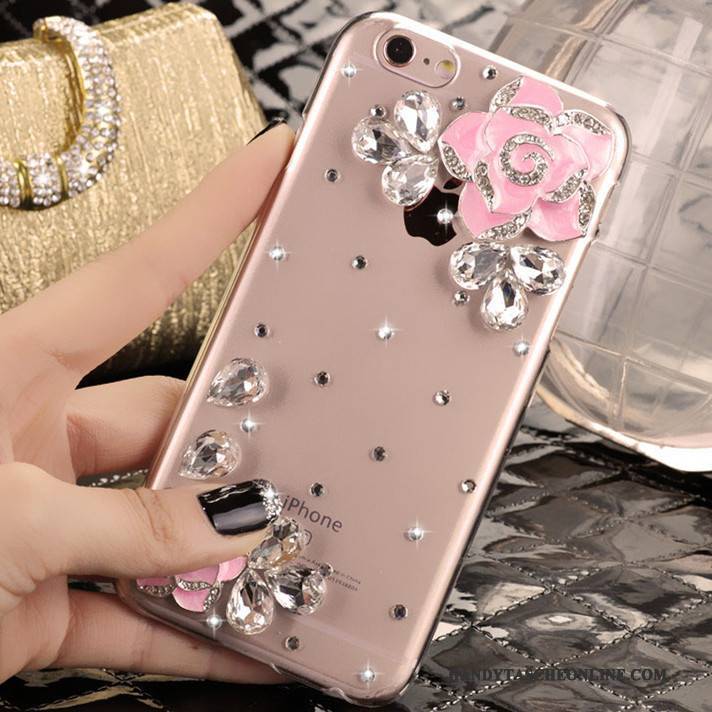 Hülle iPhone 5/5s Strass Rosa Handyhüllen, Case iPhone 5/5s Schutz