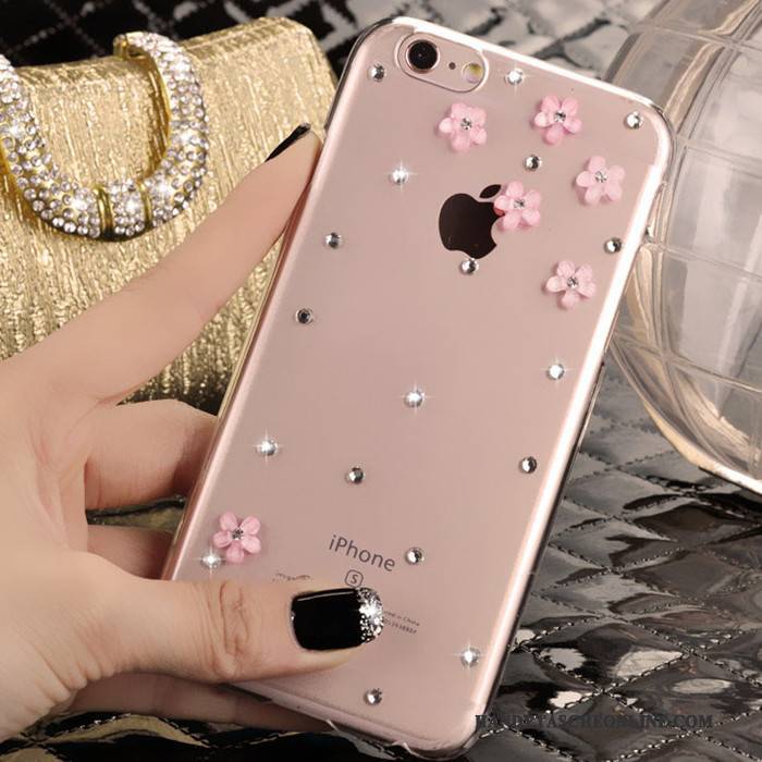 Hülle iPhone 5/5s Strass Rosa Handyhüllen, Case iPhone 5/5s Schutz