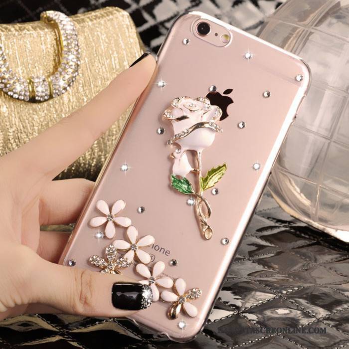 Hülle iPhone 5/5s Strass Rosa Handyhüllen, Case iPhone 5/5s Schutz