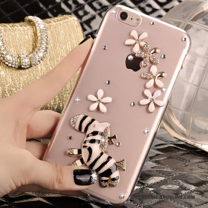 Hülle iPhone 5/5s Strass Rosa Handyhüllen, Case iPhone 5/5s Schutz