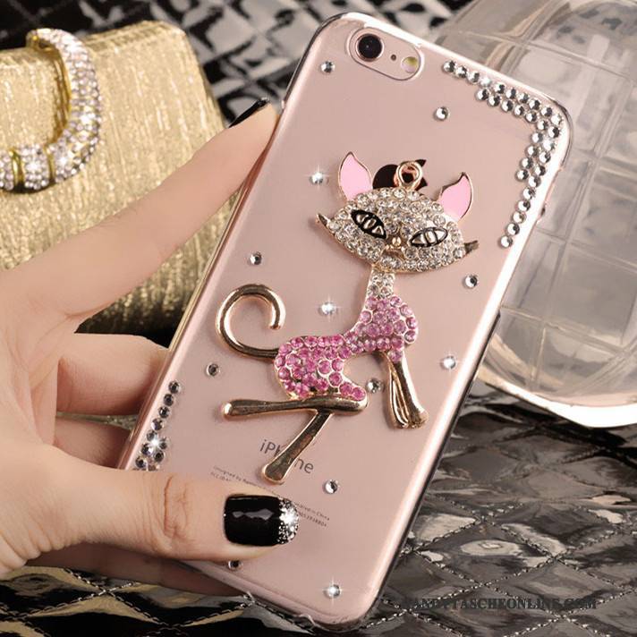 Hülle iPhone 5/5s Strass Rosa Handyhüllen, Case iPhone 5/5s Schutz