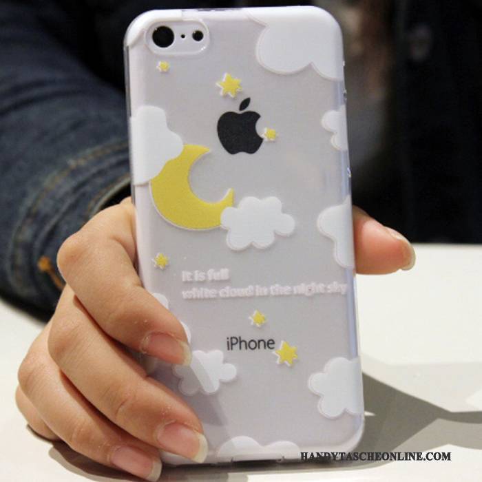 Hülle iPhone 5c Farbe Handyhüllen Anti-sturz, Case iPhone 5c Karikatur Trend Blau