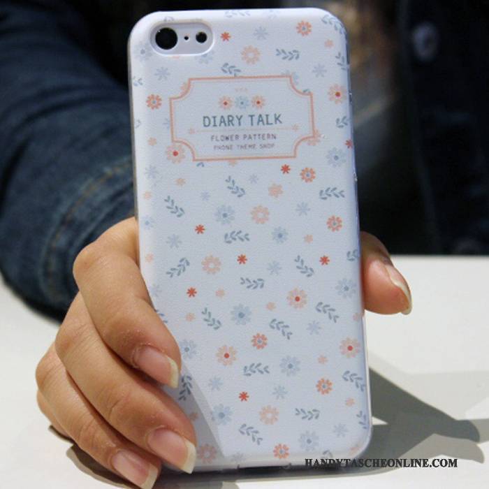 Hülle iPhone 5c Farbe Handyhüllen Anti-sturz, Case iPhone 5c Karikatur Trend Blau