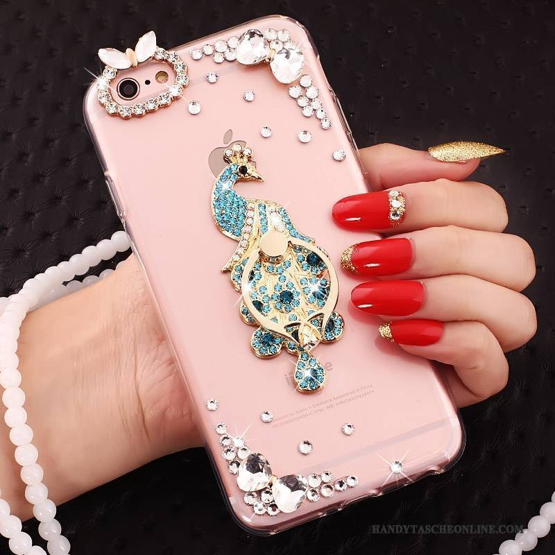 Hülle iPhone 5c Schutz Ring Hängende Verzierungen, Case iPhone 5c Kreativ Rosa Handyhüllen