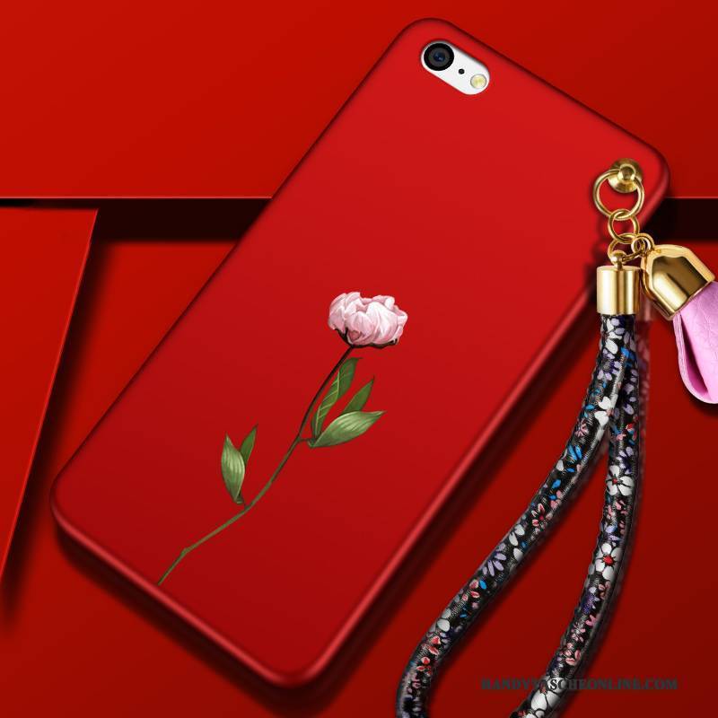 Hülle iPhone 5c Silikon Hängende Verzierungen Trend, Case iPhone 5c Taschen Rot Anti-sturz