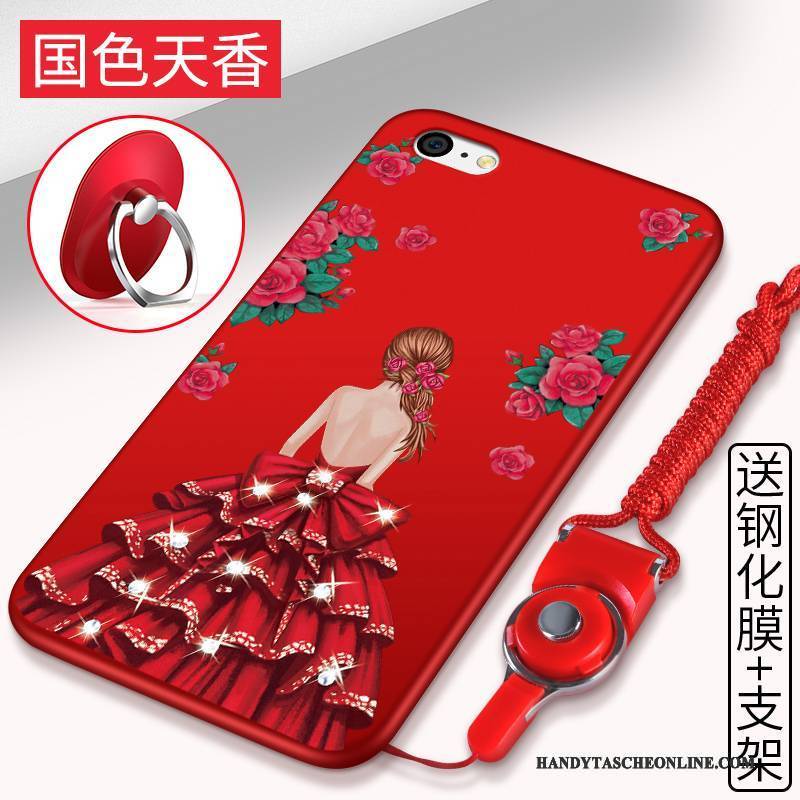 Hülle iPhone 5c Silikon Rot Anti-sturz, Case iPhone 5c Taschen Handyhüllen Schwarz