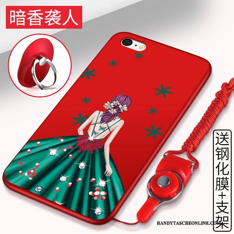 Hülle iPhone 5c Silikon Rot Anti-sturz, Case iPhone 5c Taschen Handyhüllen Schwarz