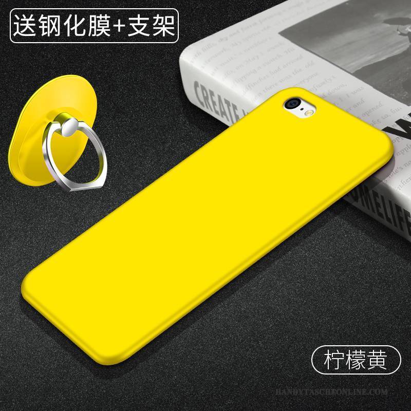 Hülle iPhone 5c Weiche Anti-sturz Handyhüllen, Case iPhone 5c Schutz Einfarbig Rot