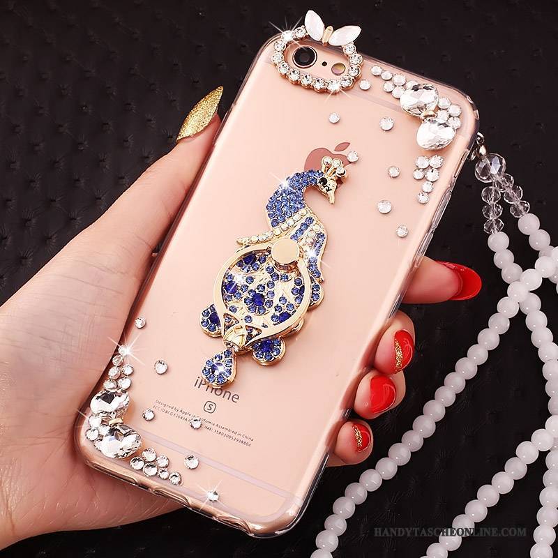 Hülle iPhone 5c Weiche Gold Handyhüllen, Case iPhone 5c Schutz Schnalle Hängender Hals