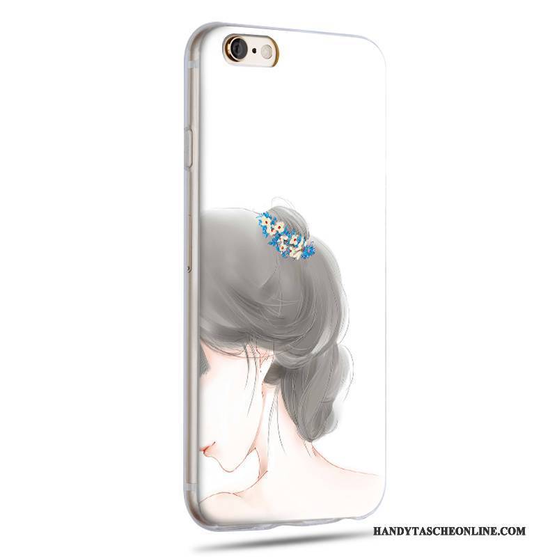 Hülle iPhone 6/6s Karikatur Blau Handyhüllen, Case iPhone 6/6s Silikon Schlank