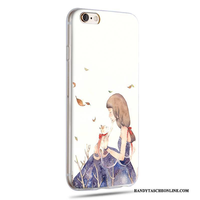 Hülle iPhone 6/6s Karikatur Blau Handyhüllen, Case iPhone 6/6s Silikon Schlank