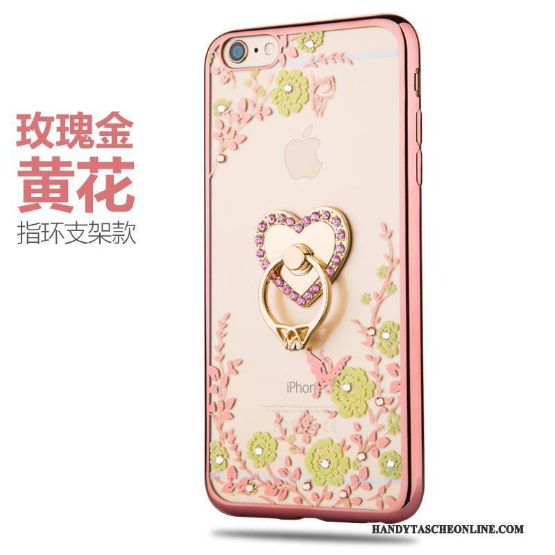 Hülle iPhone 6/6s Kreativ Handyhüllen Rosa, Case iPhone 6/6s Silikon Ring