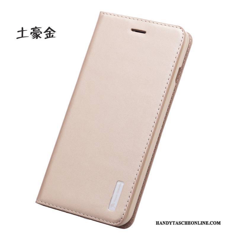 Hülle iPhone 6/6s Lederhülle Gold Anti-sturz, Case iPhone 6/6s Schutz Business Handyhüllen