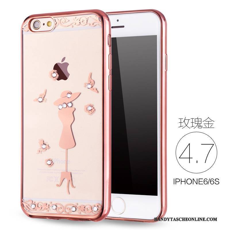 Hülle iPhone 6/6s Luxus Rosa Neu, Case iPhone 6/6s Weiche Handyhüllen Schlank