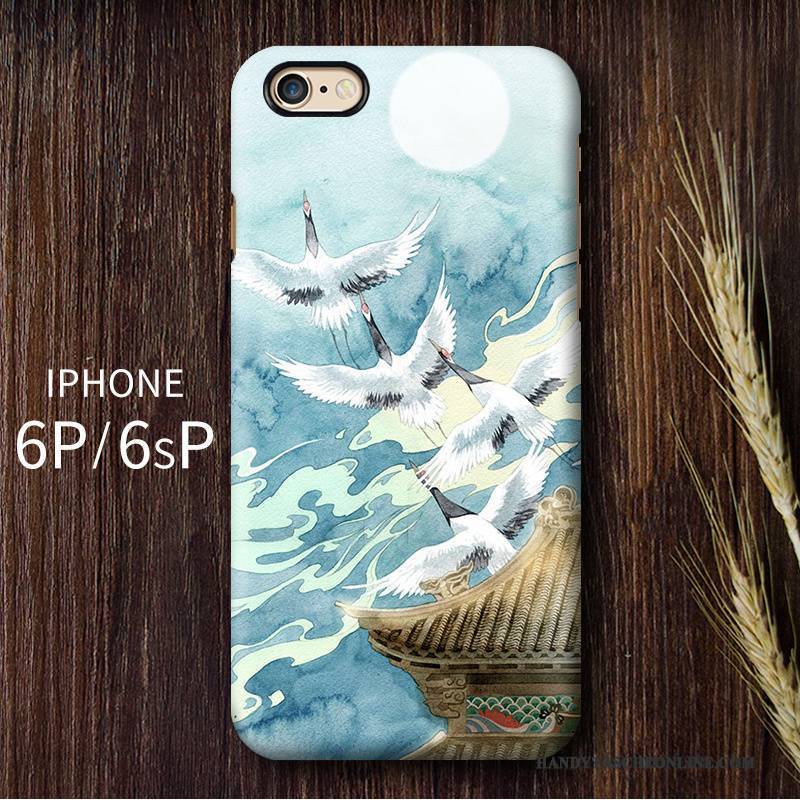 Hülle iPhone 6/6s Plus Farbe Doppelter Rock Handyhüllen, Case iPhone 6/6s Plus Schutz Chinesische Art