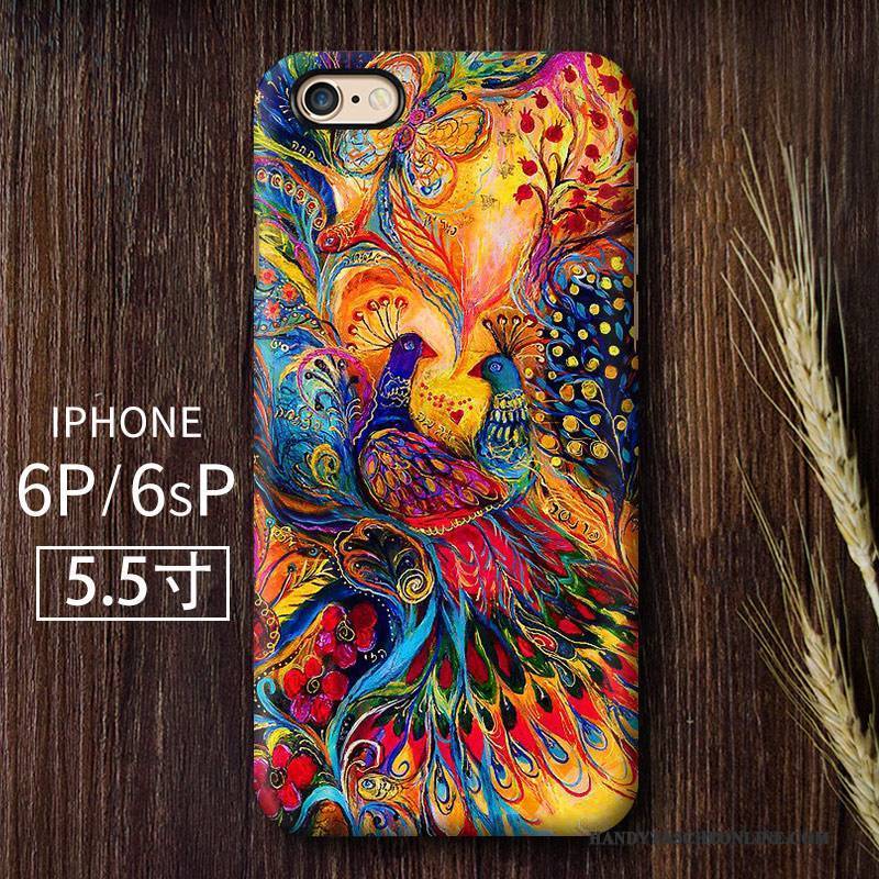 Hülle iPhone 6/6s Plus Farbe Doppelter Rock Handyhüllen, Case iPhone 6/6s Plus Schutz Chinesische Art