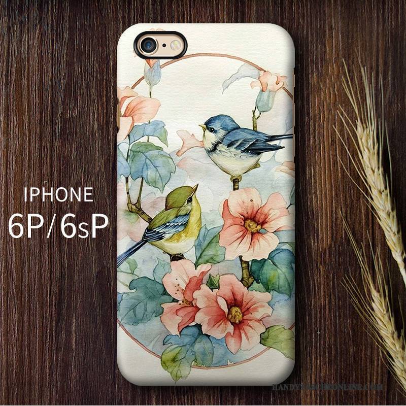 Hülle iPhone 6/6s Plus Farbe Doppelter Rock Handyhüllen, Case iPhone 6/6s Plus Schutz Chinesische Art