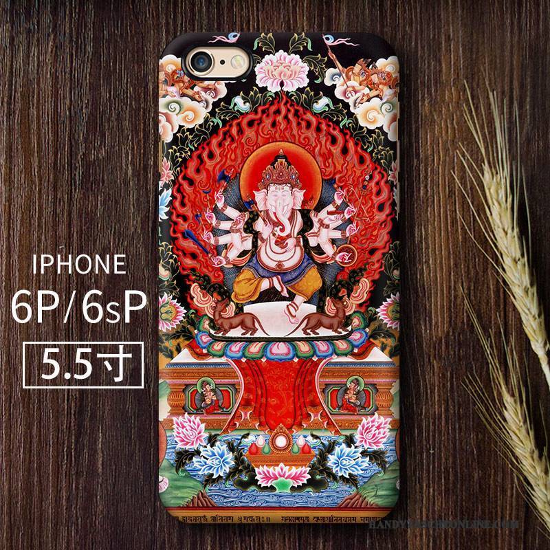 Hülle iPhone 6/6s Plus Farbe Doppelter Rock Handyhüllen, Case iPhone 6/6s Plus Schutz Chinesische Art