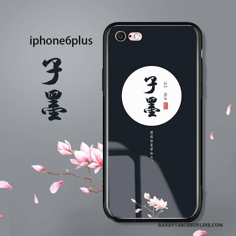 Hülle iPhone 6/6s Plus Farbe Glas Handyhüllen, Case iPhone 6/6s Plus Kreativ Kunst Chinesische Art