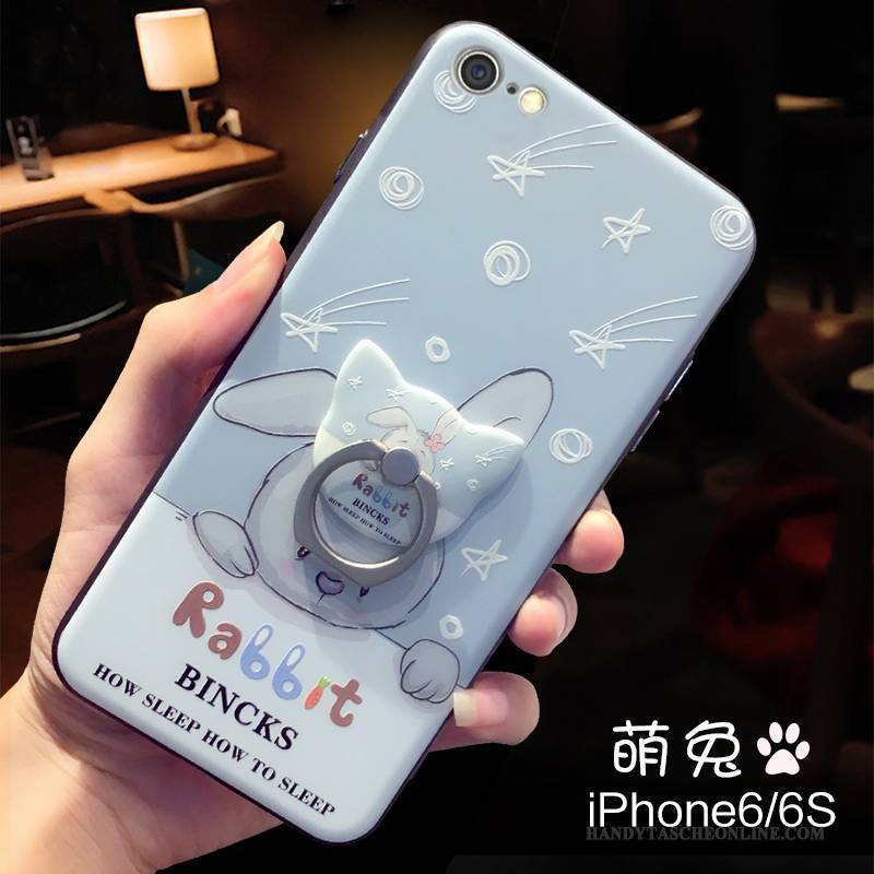 Hülle iPhone 6/6s Plus Karikatur Blau Trendmarke, Case iPhone 6/6s Plus Kreativ Frisch Nette