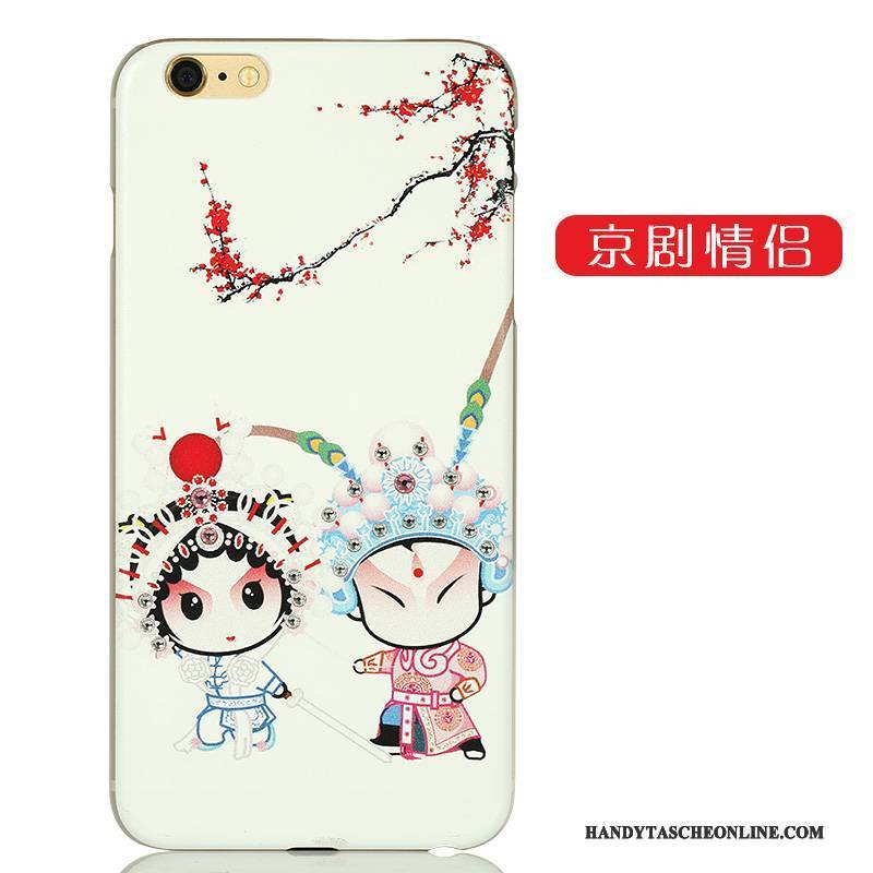 Hülle iPhone 6/6s Plus Karikatur Nette Nubuck, Case iPhone 6/6s Plus Strass Lichtfarbe Grün