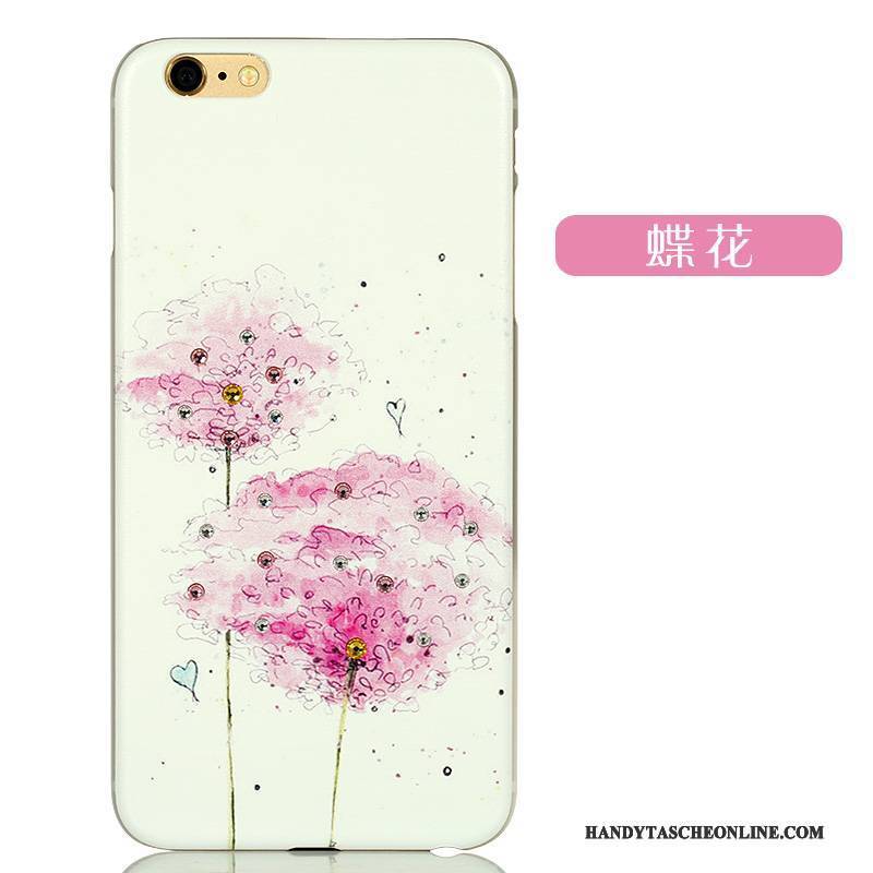 Hülle iPhone 6/6s Plus Karikatur Nette Nubuck, Case iPhone 6/6s Plus Strass Lichtfarbe Grün