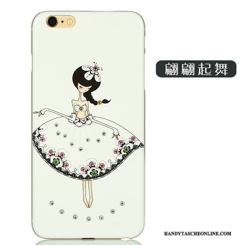 Hülle iPhone 6/6s Plus Karikatur Nette Nubuck, Case iPhone 6/6s Plus Strass Lichtfarbe Grün