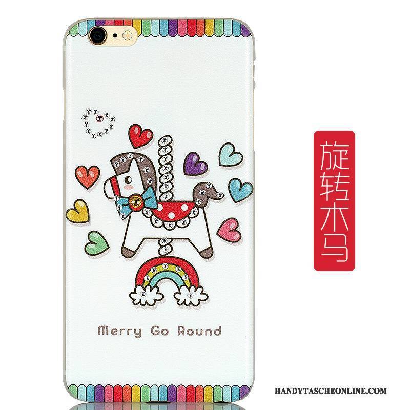 Hülle iPhone 6/6s Plus Karikatur Nette Nubuck, Case iPhone 6/6s Plus Strass Lichtfarbe Grün