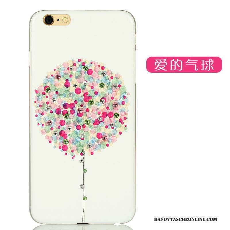 Hülle iPhone 6/6s Plus Karikatur Nette Nubuck, Case iPhone 6/6s Plus Strass Lichtfarbe Grün