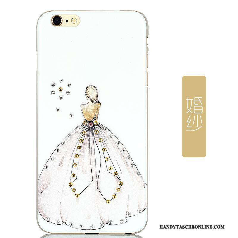 Hülle iPhone 6/6s Plus Karikatur Nette Nubuck, Case iPhone 6/6s Plus Strass Lichtfarbe Grün