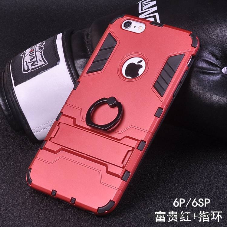 Hülle iPhone 6/6s Plus Kreativ Anti-sturz Schwer, Case iPhone 6/6s Plus Schutz Ring Schnalle