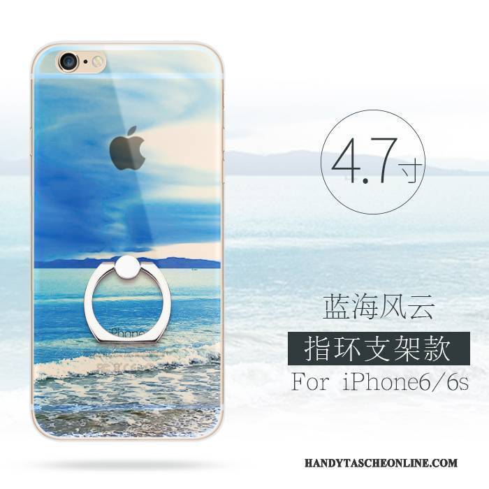 Hülle iPhone 6/6s Plus Kreativ Handyhüllen Chinesische Art, Case iPhone 6/6s Plus Grün Kunst