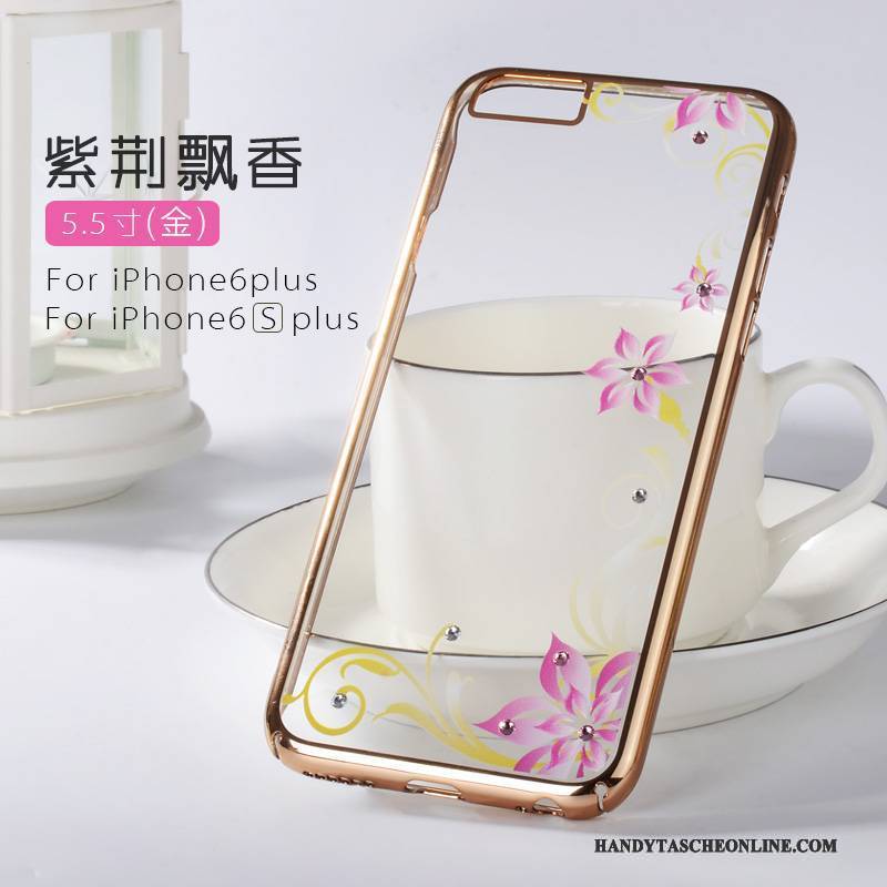 Hülle iPhone 6/6s Plus Kreativ Transparent Schnalle, Case iPhone 6/6s Plus Prägung Gold Ring