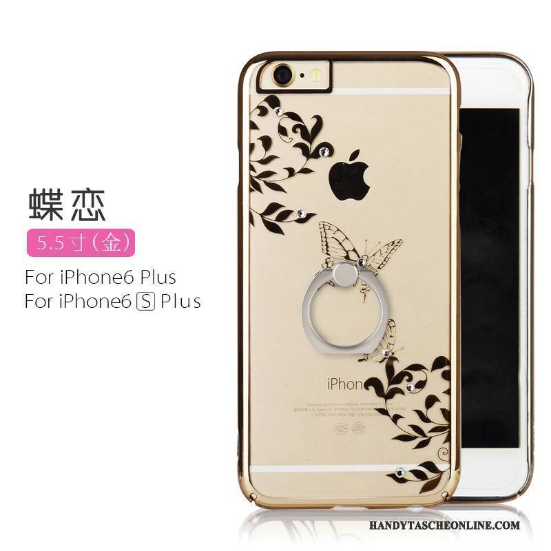 Hülle iPhone 6/6s Plus Kreativ Transparent Schnalle, Case iPhone 6/6s Plus Prägung Gold Ring