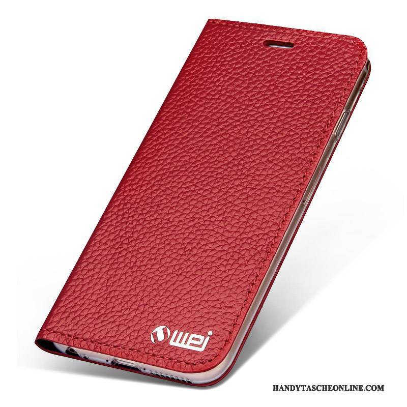 Hülle iPhone 6/6s Plus Lederhülle Handyhüllen Rot, Case iPhone 6/6s Plus