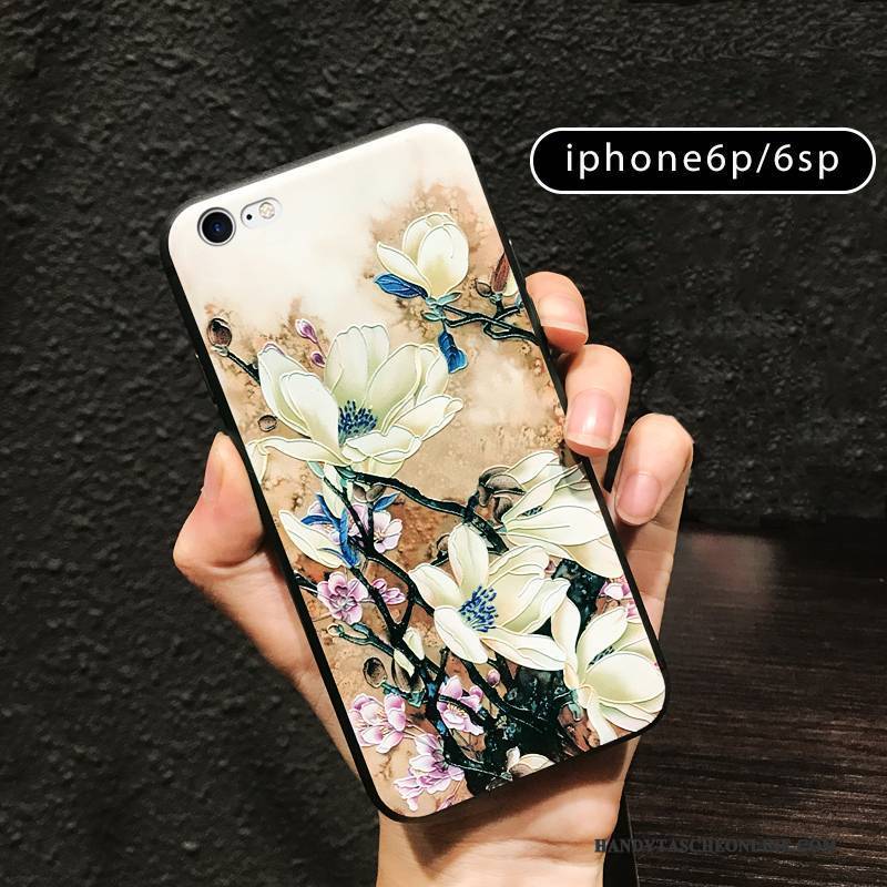 Hülle iPhone 6/6s Plus Retro Blumen Handyhüllen, Case iPhone 6/6s Plus Weiche Neu