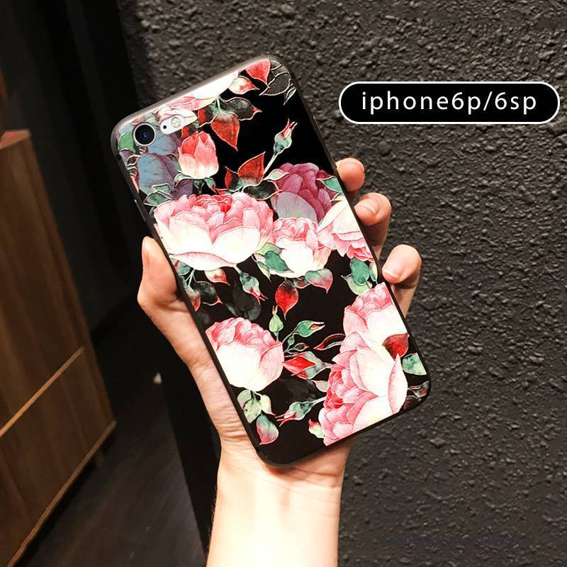 Hülle iPhone 6/6s Plus Retro Blumen Handyhüllen, Case iPhone 6/6s Plus Weiche Neu