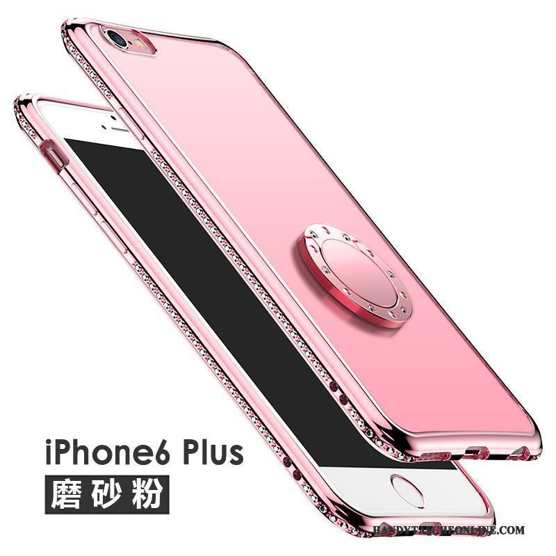 Hülle iPhone 6/6s Plus Schutz Anti-sturz Transparent, Case iPhone 6/6s Plus Weiche Handyhüllen Rosa