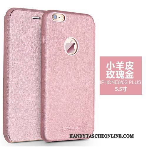 Hülle iPhone 6/6s Plus Schutz Rosa Handyhüllen, Case iPhone 6/6s Plus Leder