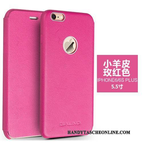 Hülle iPhone 6/6s Plus Schutz Rosa Handyhüllen, Case iPhone 6/6s Plus Leder